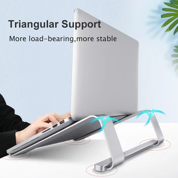 

Laptop Holder For MacBook/Air/Pro Notebook Foldable Aluminium Alloy Laptop Stand Bracket Laptop Holder for PC Notebook