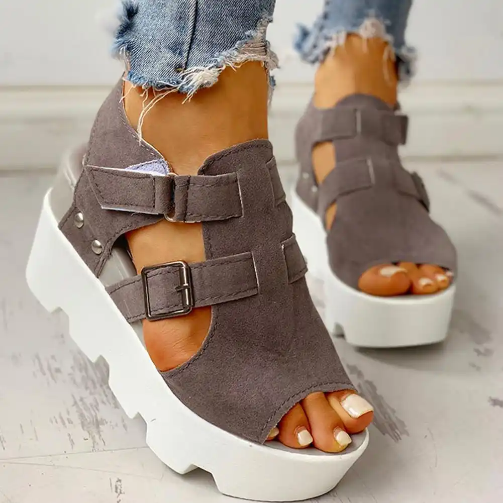 casual comfort wedge sandals