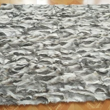 Настоящее лоскутное одеяло из меха кролика натуральный кроличий мех ковры для гостиной меховой ковер Tapetes para casa sala напольный коврик Новинка