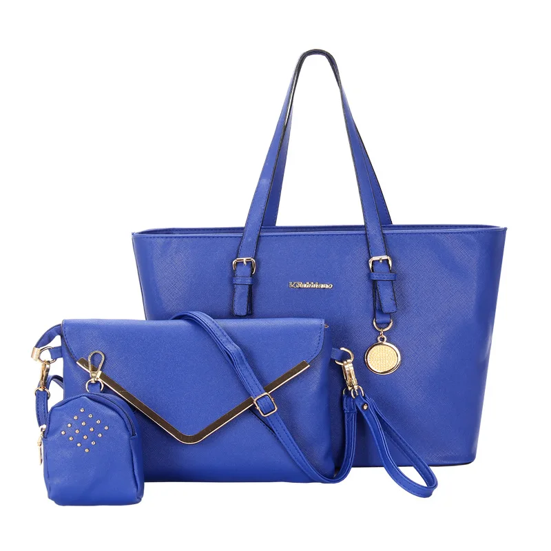 

2018 New Style WOMEN'S Bag Pu Bag Different Size Bags Three-piece Set-Style Hand Crossbody Bag