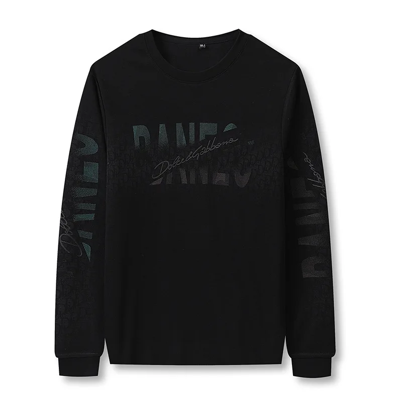 

Men Plus Fat plus Size Length Sleeve T Shirt Green Popular Sweater Big Size Men's Wear Loose Spuer Fat Man T-shirt