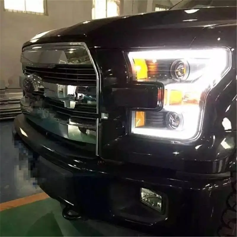 Para авто Drl Стайлинг Led Automovil дневные ходовые фары автомобиля фары в сборе 08 09 10 11 12 13 14 для Ford F-150