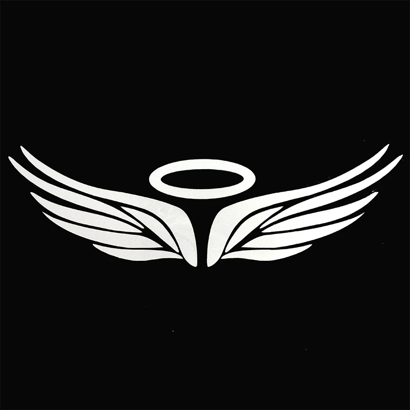 20CM Angel Wing Reflective Car Vinyl Decal Sticker Auto