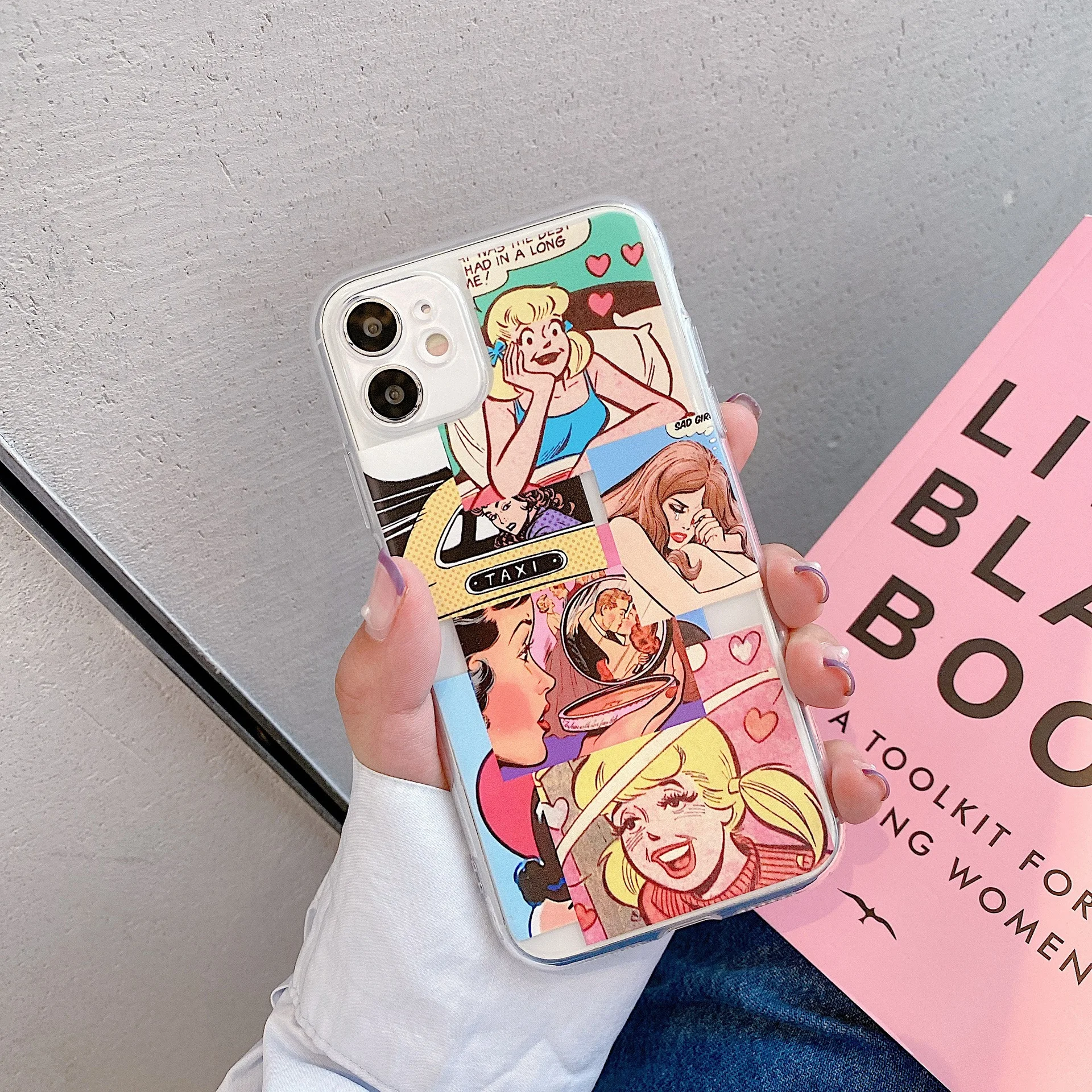 

Comic Mobile Phone Shell Drop-Resistant Soft Case Phone Protective Case Transparent Case for iPhone 6