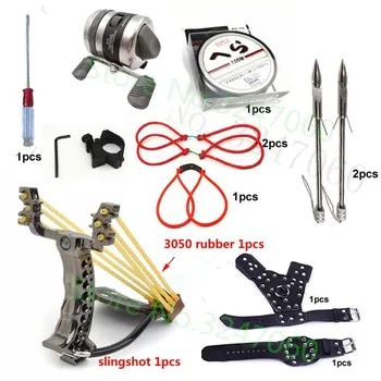 

Powerful Multi-function Archery Bowfishing Shooting fish Slingshot Catapult Hunting bow Fishing Sling Shot arrow kit