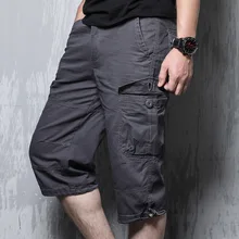 Cargo Shorts Men Summer Streetwear Mens Cotton Shorts Summer Overall Military Short Trousers Plus Size 5XL Men Bermuda Masculina