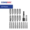 22 Pieces Damaged Screw Extractor Set Hex Shank HSS Broken Bolt Extractor Screw Easy Out Remover With Bit Holder Socket Adapter ► Photo 2/6