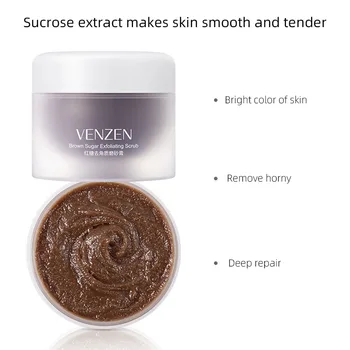 

Brown Sugar Exfoliating Cream Moisturizes Brightens Skin Tone Keeps Oil Off And Doesn't Tighten Skin Exfoliating Mask Cream