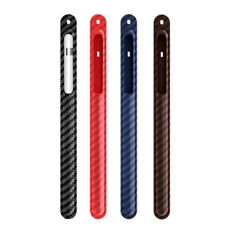 

For Apple Pencil 1th Case luxury carbon fiber Pencil case Tablet Touch Stylus Pen Protective Cover Pouch Portable Silicon Case