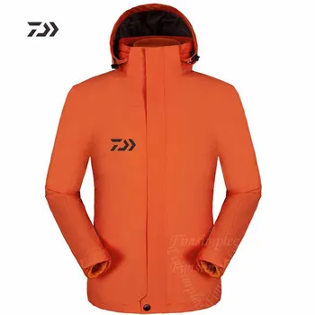 

Daiwa Clothes Fishing Jacket Autumn Winter Windproof Waterproof Warm Men Hooded Outdoor Camping Sportswear Fishing Clothes