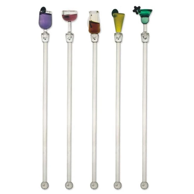 10Pcs Cocktail Stirrer Drink Mixing Stick Set Acrylic Cocktail Mixer Blender Bar Supplies Swizzle Stirrer 2