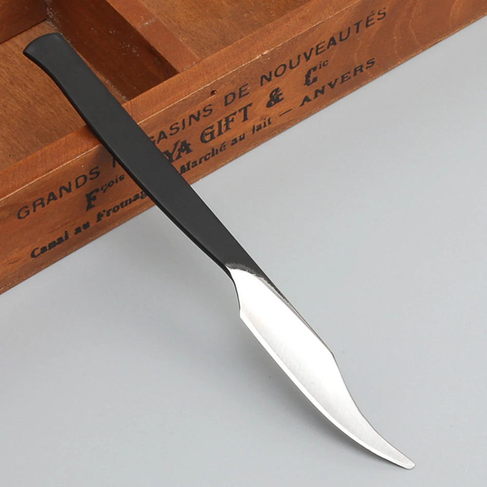 1 Pc 16cm Length Leather Craft Utility Skiving Carving Cutting Knife Tool Stianless DIY Leather Tool Storage Bag leather carving knife craft knife kit