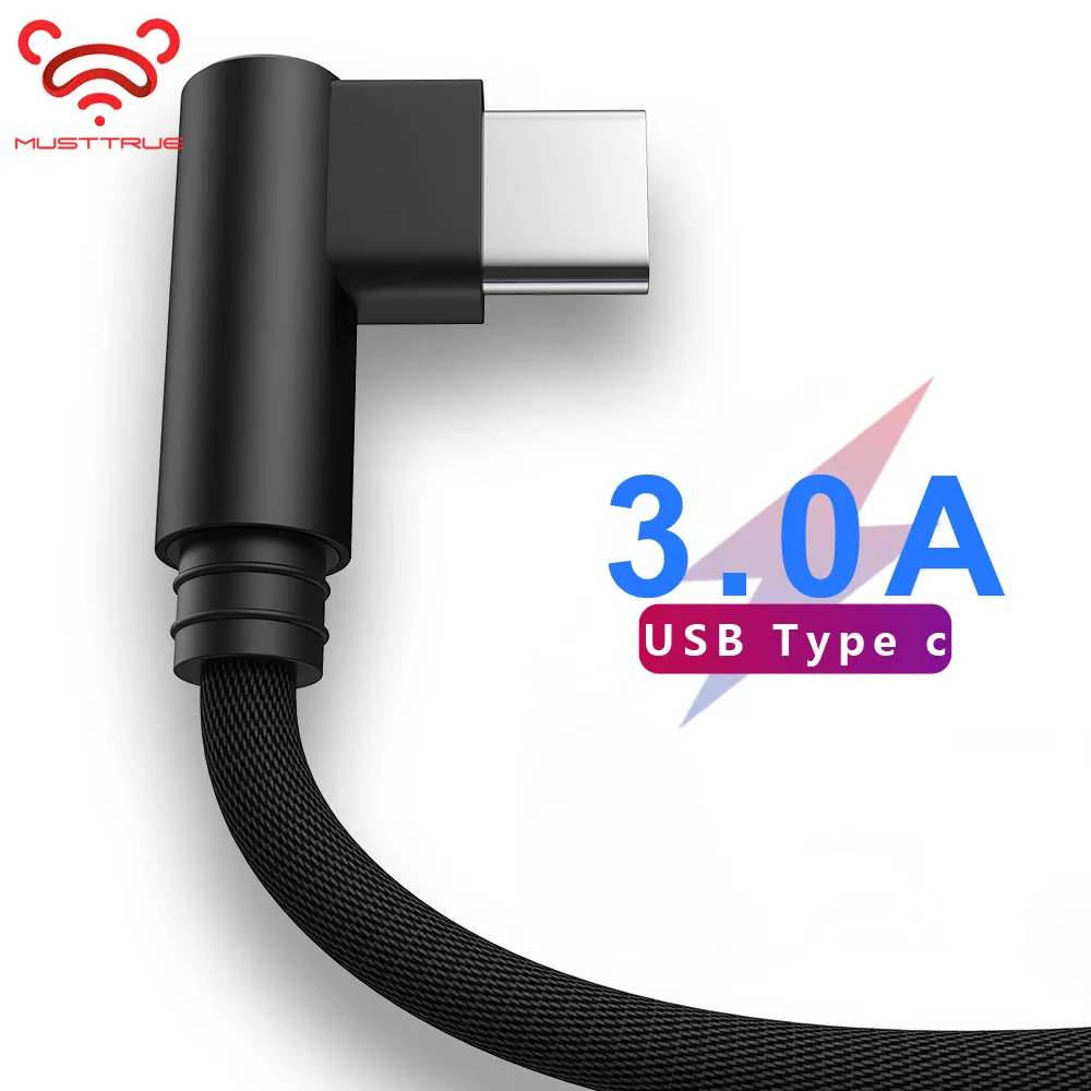 MUSTTRUE USB C кабель Тип для зарядки xiaomi note 8 Huawei mate 30 oneplus 7t pro зарядное устройство