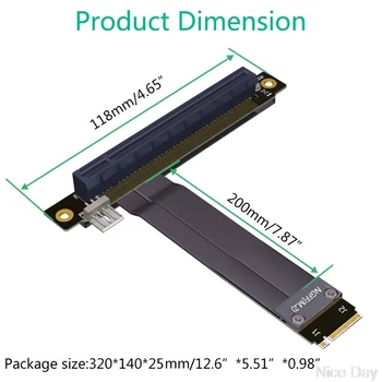 

32G/bps PCI-e 3.0 16x To M2 M.2 NVMe Key-M 2230 2242 2260 2280 Riser Card Gen3.0 Ju16 20 Dropship