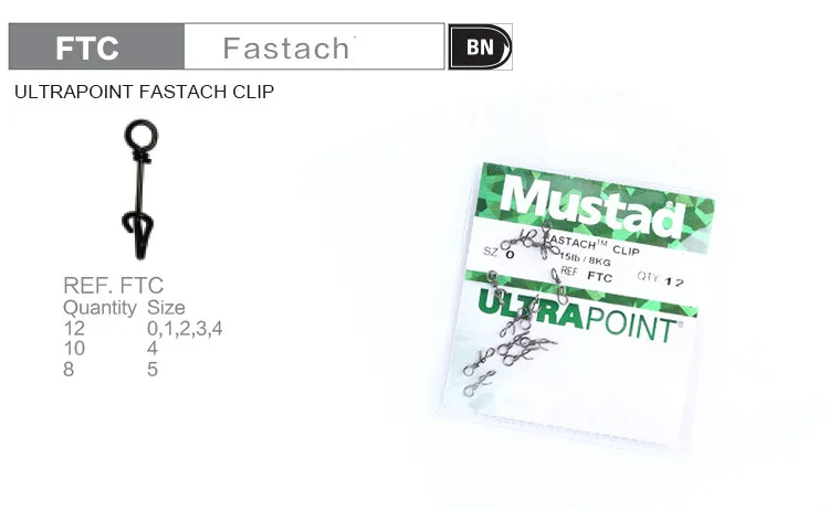 Mustad, нержавеющая сталь, рыболовный Fastach клип, рыболовные Вертлюги, защелкивающиеся Вертлюги, Скалка, быстрый аксессуар для соединения, 8-83 кг, Макс