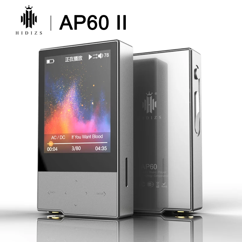 Hidizs AP60 II HiFi портативный Bluetooth 4 0 Apt x DSD USB DAC FLAC AAC APE MP3 музыкальный плеер AKM4452VN MAX97220A