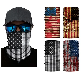 

Protection Sports Bib Hip Hop Flexible Scarf Flag Series Seamless Multi-function Magic Headband Riding Face Towel