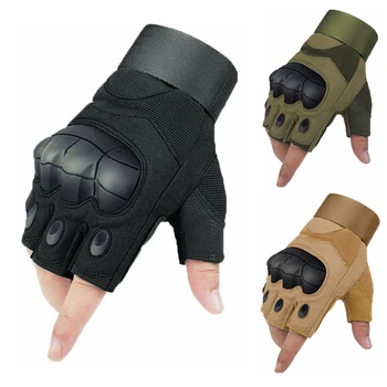 

Military Tactical Gloves Army Training Hard Knuckle Half Finger Gloves Hunting Paintball Airsoft Hiking Combat Riding Fitness