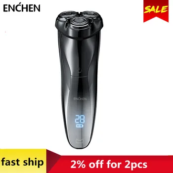 

ENCHEN BlackStone3 Electric Razor Shaver 3D Smart Razor Shaver USB Charging IPX7 Waterproof 3 Head LCD Display For Men Male