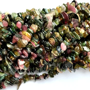 

Natural Genuine Multicolour Green Pink Red Yellow Green Blue Tourmaline Nugget Chip Loose Beads Fit Jewelry 3x8mm 15" 06340