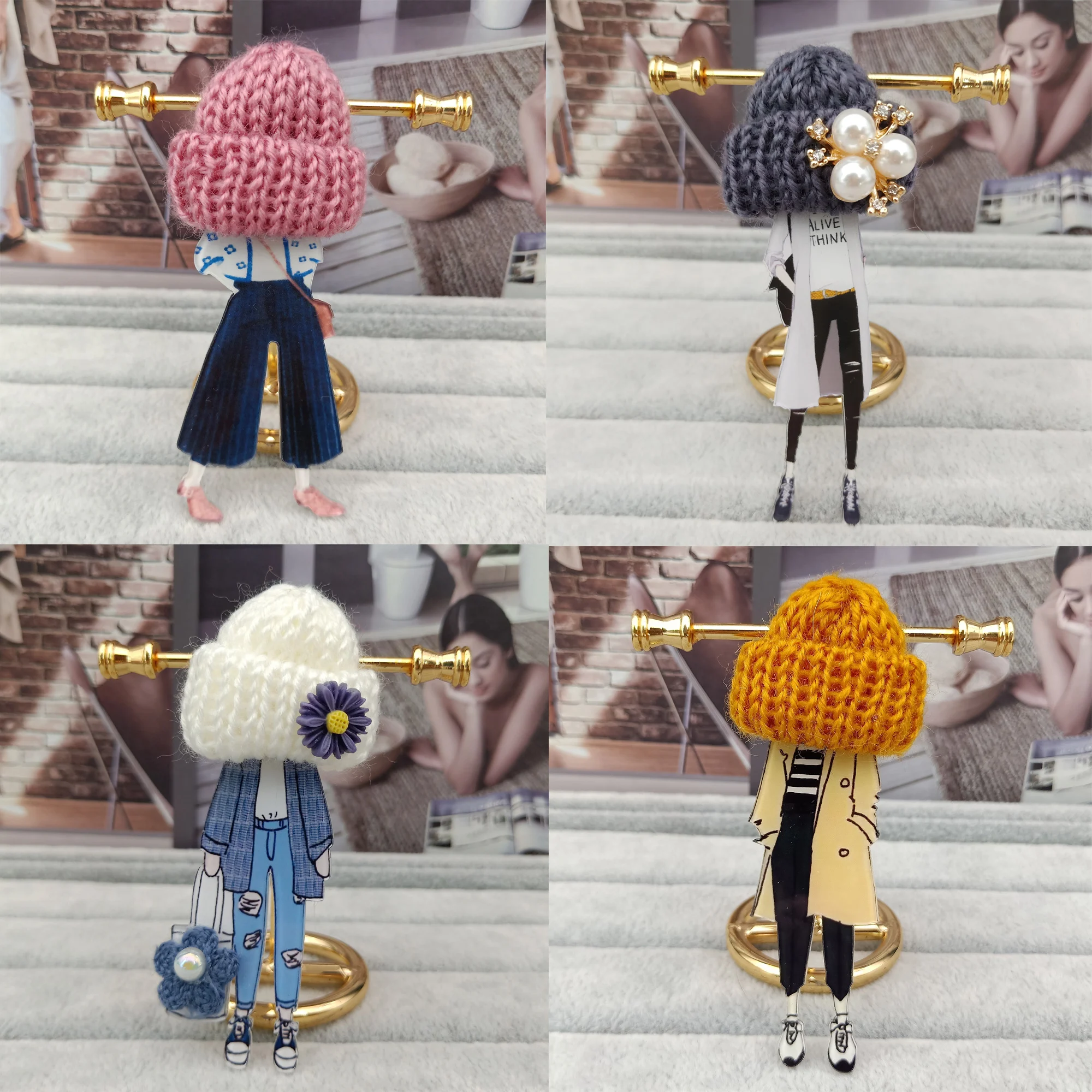 New Fashion Model Badges Cute Brooches For Woman Fancy Brooch Pins On Backpack Icon Girl Gifts T-Shirt Clothing Decoration | Украшения и