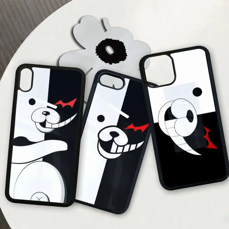 Kumamon Danganronpa Monokuma TPU patch Hemming soft case cover for iphone se 2020 6 6s 7 8 plus x xs max xr 11 12 pro funda | Мобильные