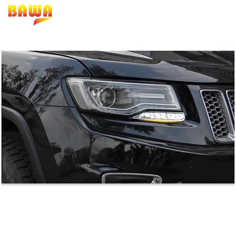 BAWA ABS крышка передней фары для очистки Отделка Декоративные наклейки Jeep Grand Cherokee