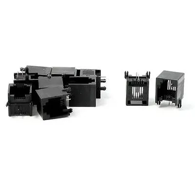 10 шт. RJ11 6P2C PCB разъемы телефонная линия розетки порты 13x12x14 мм|Соединители| |