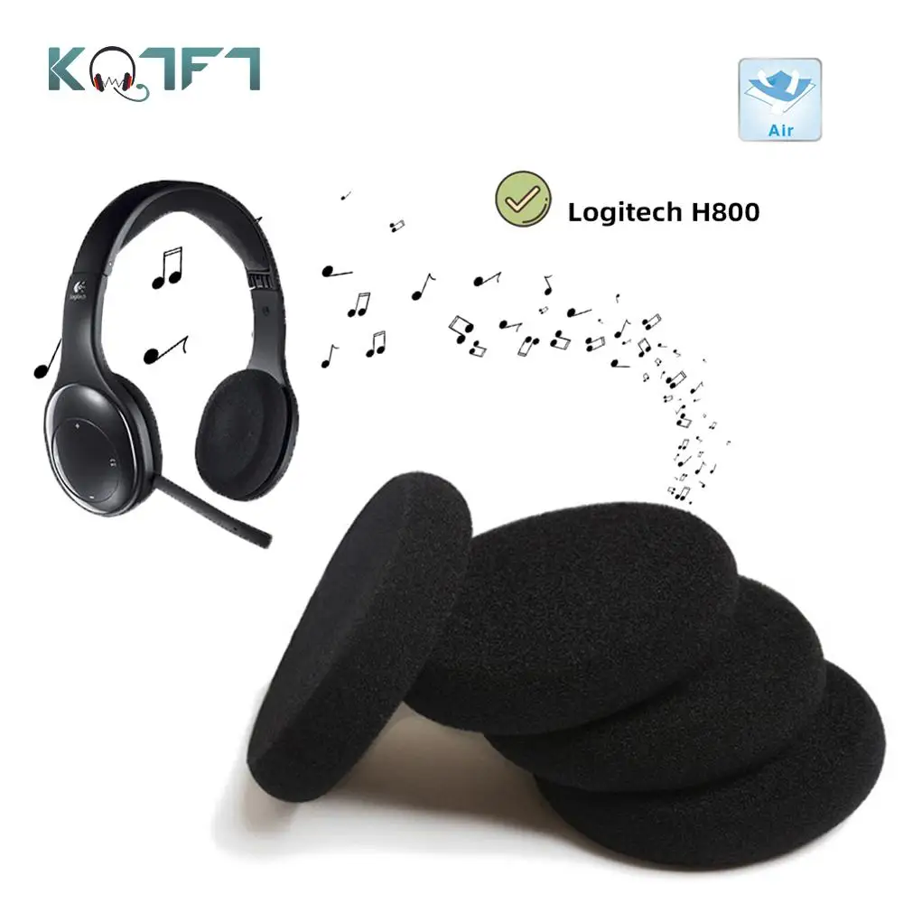 Fervent Scheiding Met pensioen gaan Kqtft Soft Foam Replacement Ear Pad For Logitech H800 Headset Sleeve Sponge  Tip Cover Earbud Cushion - Protective Sleeve - AliExpress