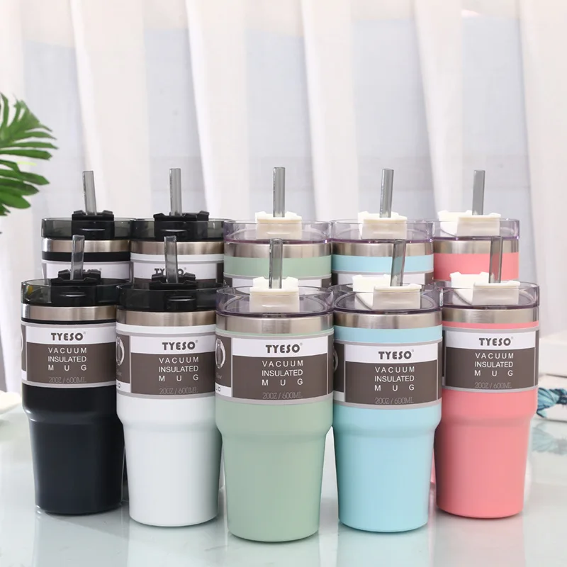 

Tumbler Cups with Rotate Lid and Straw Double Wall Insulated Stainless Steel Coffee Travel Mug for Men and Women Thermos 30oz