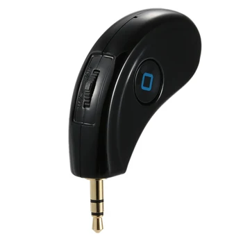 

Hot Car Hands-Free Audio Music Player Phone Call Bluetooth Receiver Wireless Control 3.5mm Stereo Output for Sound System