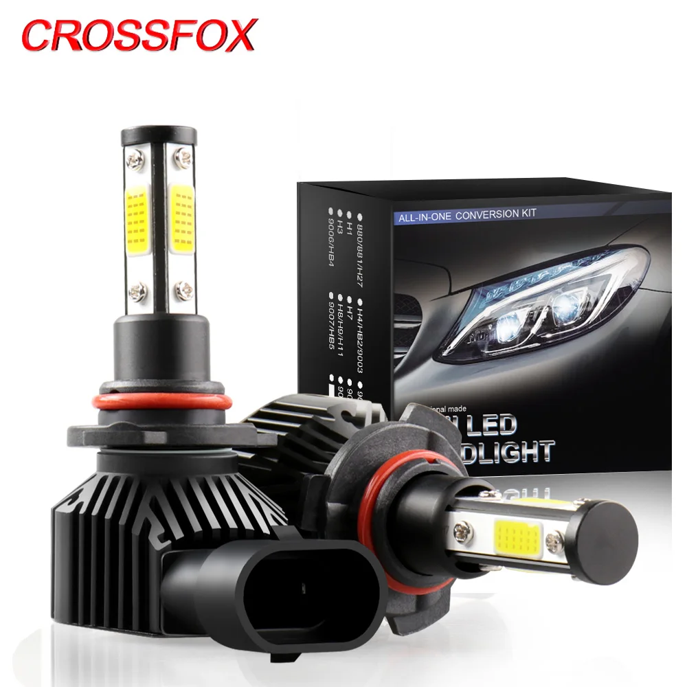 CROSSFOX светодиодный H11 h9 h8 H7 9005 HB3 9006 HB4 диод автомобилей головной светильник