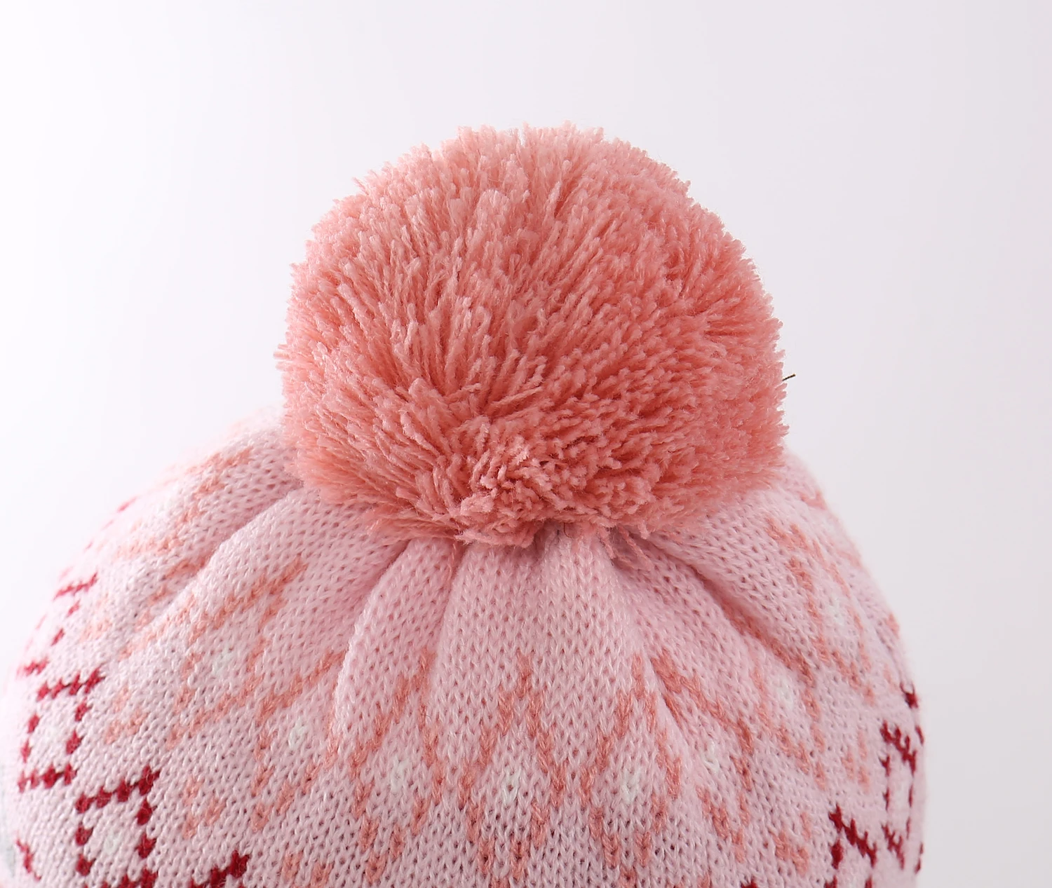 Новинка; милая теплая зимняя шапка с черепом для маленьких девочек; флисовая Вязаная Детская шапка-ушанка с помпоном