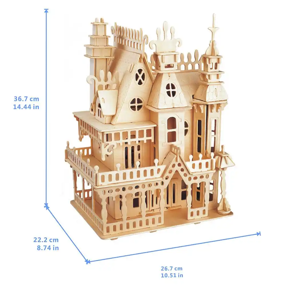 kids wooden castle
