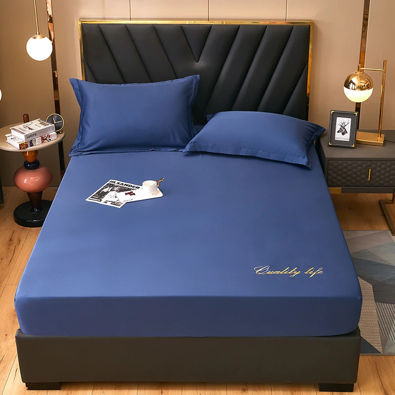 Faux Silk Satin Bedding Set Fitted Sheet Pillowcase Bedcover Elastic Home Decor Faux Silk Satin Bedding Set Fitted Sheet Pillowcase Bedcover Elastic Home Decor