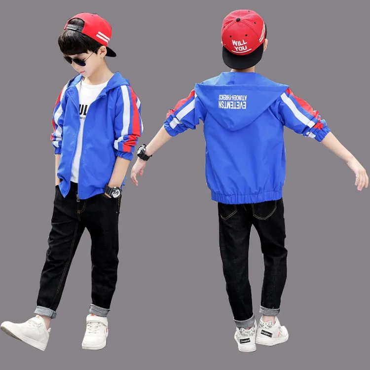 

BOY'S Coat 2019 Autumn Korean-style Casual Big Boy Jacket Spring And Autumn Boy Popular Brand Hooded Tops