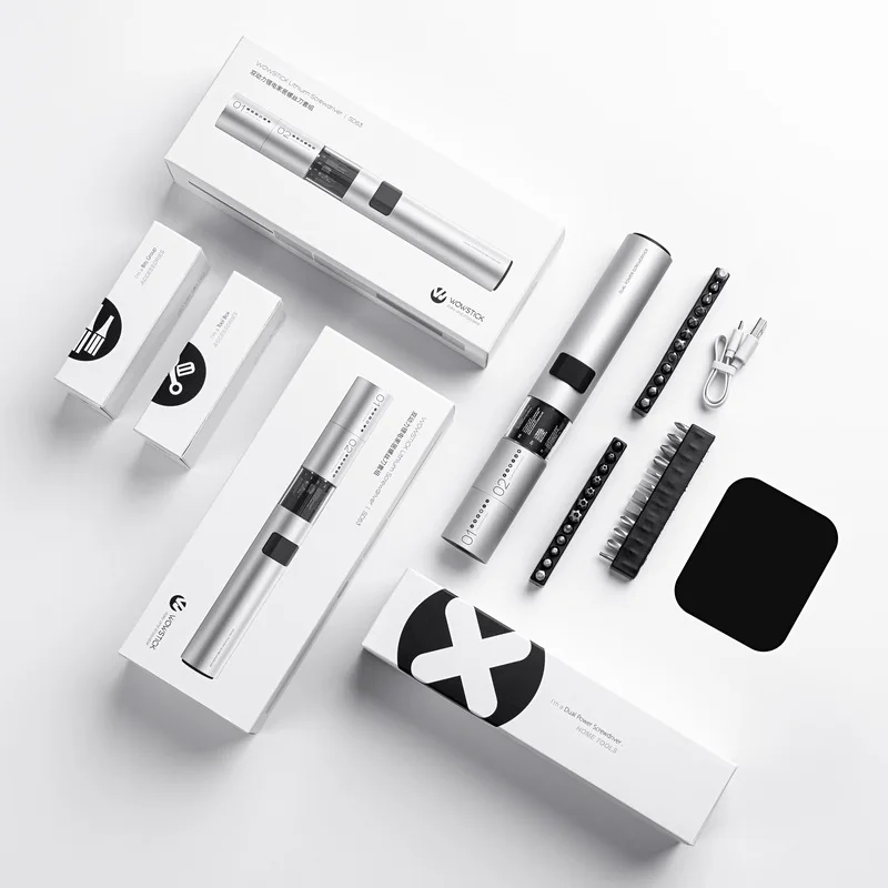 Wowstick SD электрическая отвертка 36 в 1 двойная мощность литиевая светодиодный