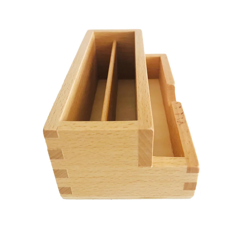 Montessori Wooden Sorting Trays for Cognitive Cards Booklets Stand Classroom Language Materials Early Educational Equipment 4