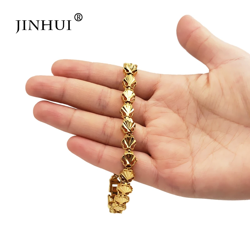 Jin Hui/Новинка; Модный женский браслет в африканском стиле; цвет золотой; вечерние украшения; роскошные подарки; ювелирные изделия в форме ракушек в Дубае