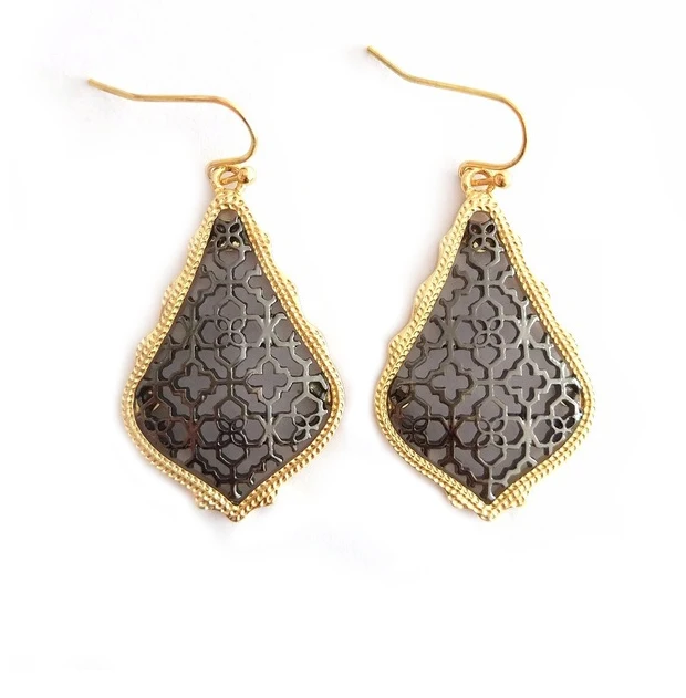 2018 New fashion Brand Small Size Filigree Tear Drop Earrings for women | Украшения и аксессуары