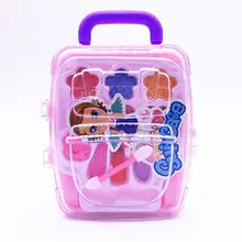 Детские ролевые игры Детские игрушки для макияжа Yfashion Make Up набор для макияжа имитирующая пластиковая Косметическая походная коробка для девочек