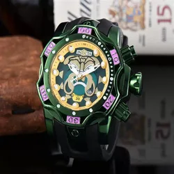 Relojes de cuarzo auténticos para hombre, pulsera de marca de lujo europea y americana, estilo INVICTA, para pareja de payaso