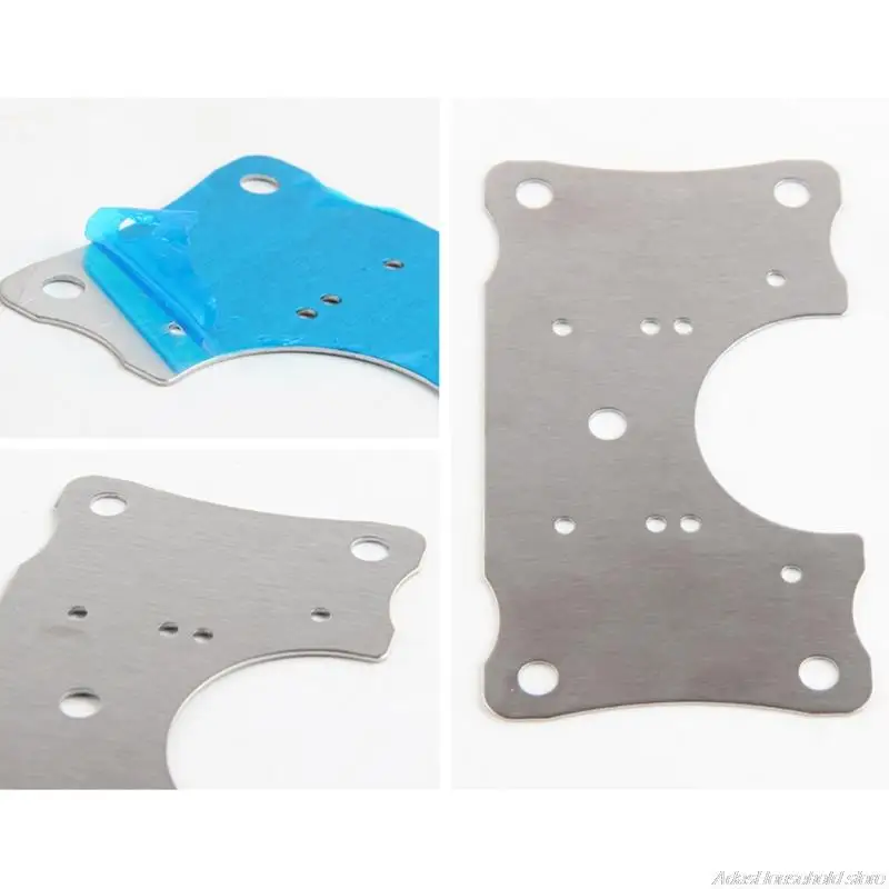 4 Pcs Cabinet Hinge Repair Plate Kit Stainless Steel Hinge Repair Plate for Protecting Wooden Kitchen Cabinet Door 21 s
