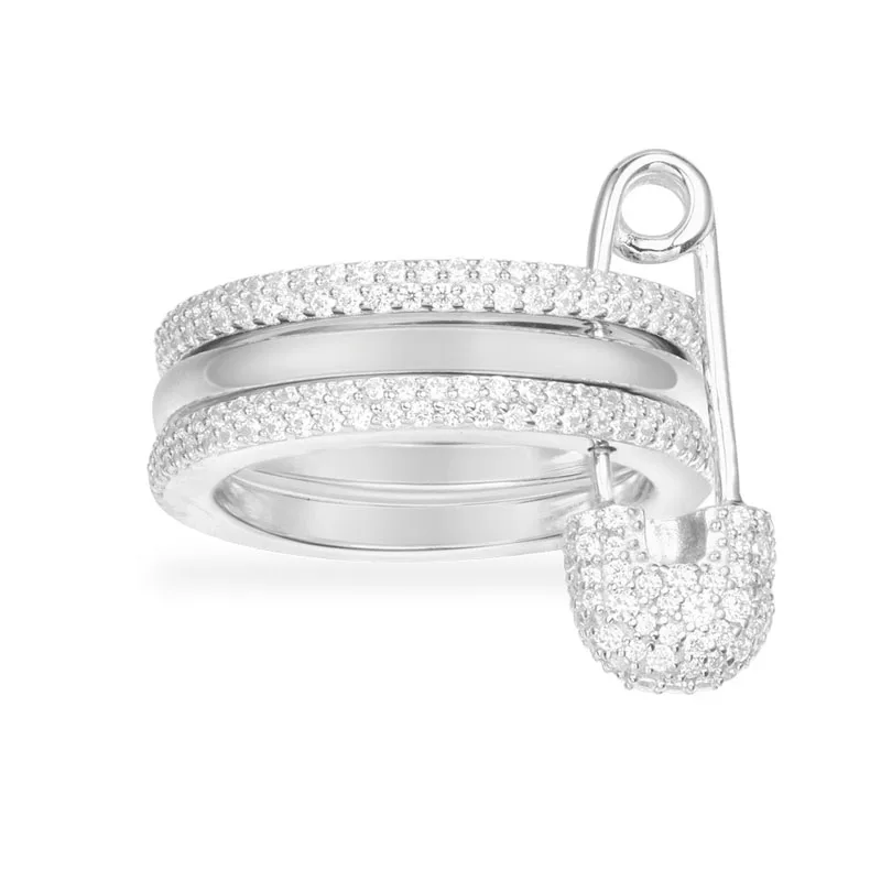Модная подвеска Стерлинговое Серебро копия 1:1, серебряная английская булавка трио кольцо для женщин Monaco ювелирный подарок с логотипом