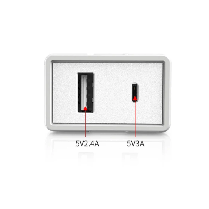 29W USB/ Type C PD Adapter Fast Charging Travel Charger for Smartphone OD889