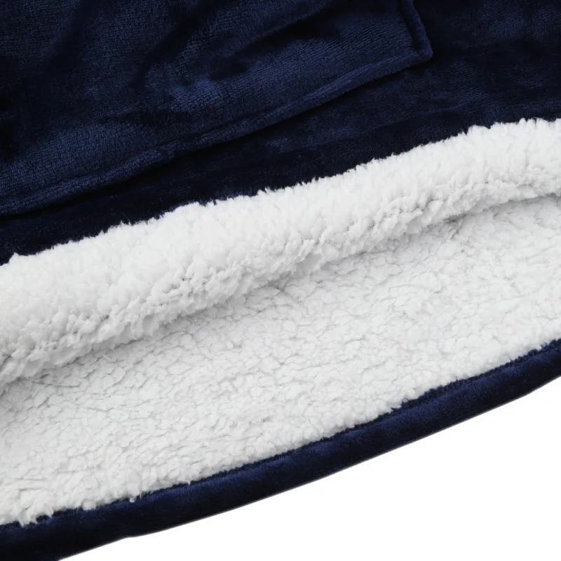 Горячая микрофибра плюшевый коралловый флис шерпа одеяло с рукавами супер мягкий теплый открытый карман Толстовка для взрослых зимнее с капюшоном Одеяло s