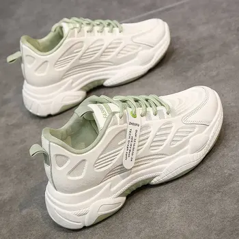 

Dad's shoes women's ins Fashion 2020 spring and summer new mesh breathable internet red thick bottom height-increasing and