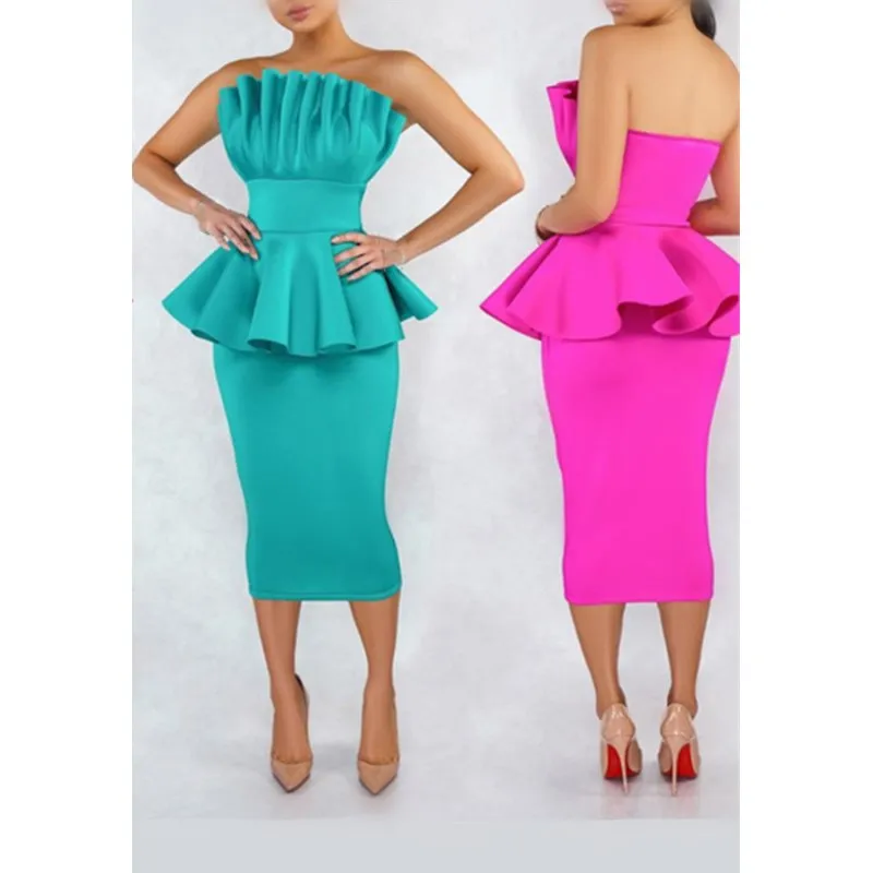 

Nice Women Off Shoulder Backless Fake 2 Pieces Dress Sexy Night Celebrate Party Dress Evening Tunic Bodycon Dress