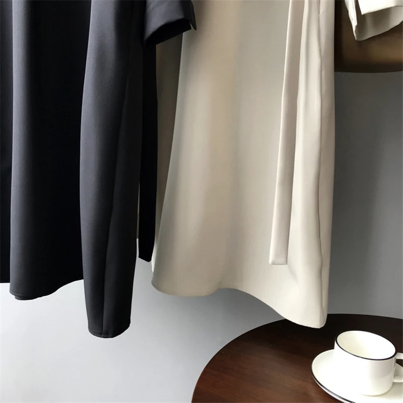 12 Women's Coat Chiffon Dress Maternity Spring Autumn Lapel Long  Shirt Skirt Women Waist Slimming Coat Pregnancy Clothes