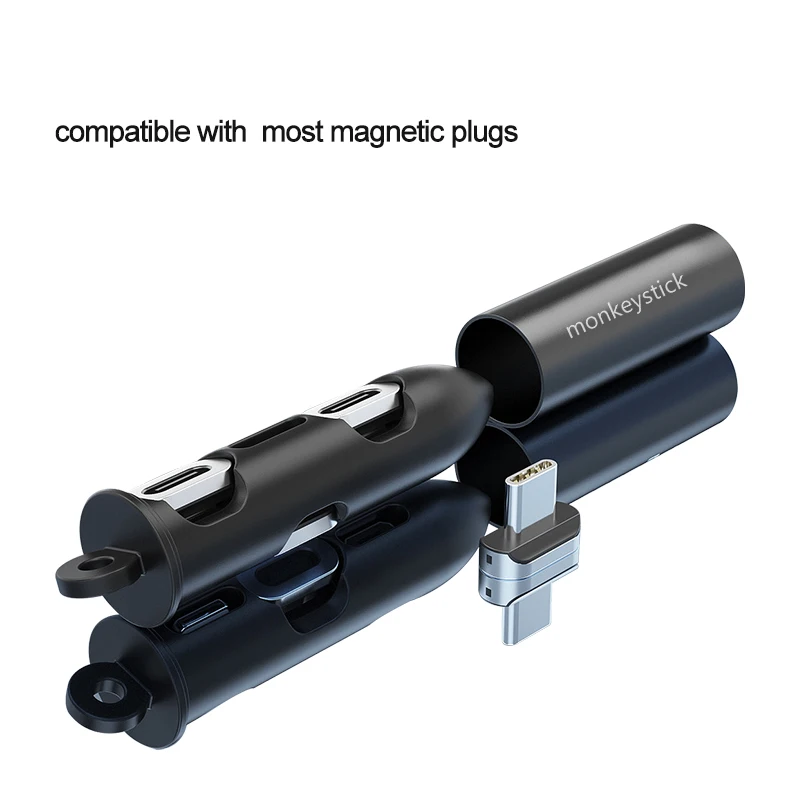 3 in 1 Portable Magnetic Cable Plug Box Type-C Micro USB C 8 Pin Magnetic Plug Magnetic charging cable plug C-Box